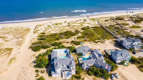 4x1487, The Dream-Oceanfront, 17 BRs, Ocean Views, Priv Pool, Rec Rm, Theatr Rm House in Carova Beach