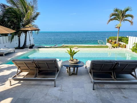 Luxury Beachfront Hotel Zone Villa with Private Pool by Solmar Rentals Chalet in Cancun
