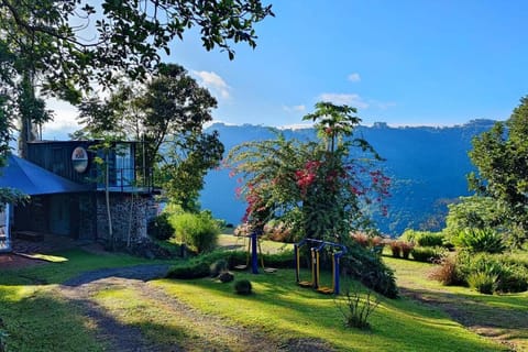 Property building, Spring, Day, Natural landscape, Garden, Garden view, Mountain view