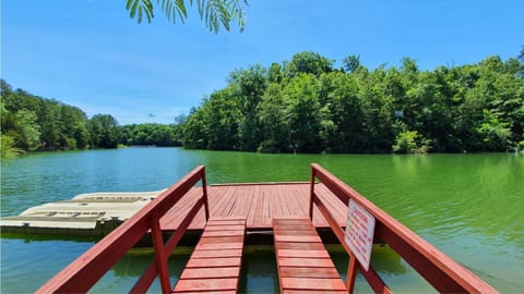 Haleywood - Private 125 acres on Lake Douglas with 2 cabins, Sleeps 10, Seasonal Pool Haus in Sevierville