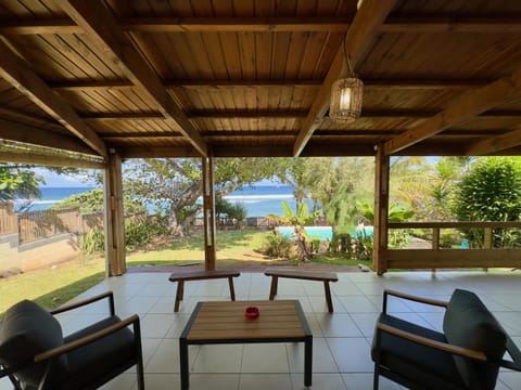 Seating area, Garden view, Pool view, Sea view