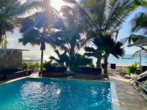 Seating area, Sea view, Swimming pool