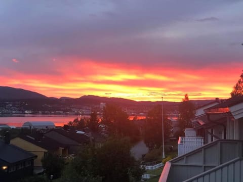 Night, Natural landscape, Summer, Balcony/Terrace, Sea view, Sunset