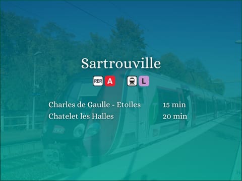 Le petit Sartrouville à 20 min de Paris en RER A Condo in Sartrouville