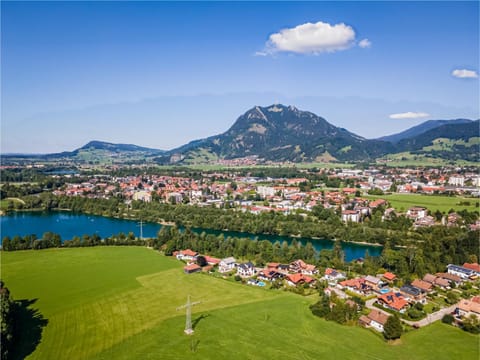 Natural landscape, Bird's eye view, Lake view, Mountain view