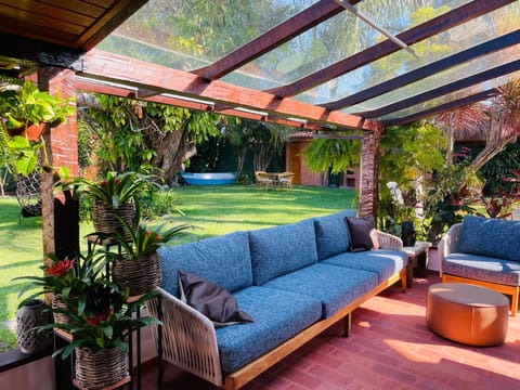 Patio, Seating area, Garden view