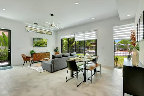 Fresco 1, Modern Design, Brand New Construction and Furniture House in Miami Shores