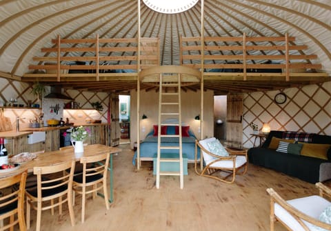 Tree Field Yurt at Moor Farm Luxury tent in Godshill