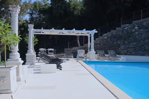 Patio, Balcony/Terrace, Pool view, Swimming pool, sunbed