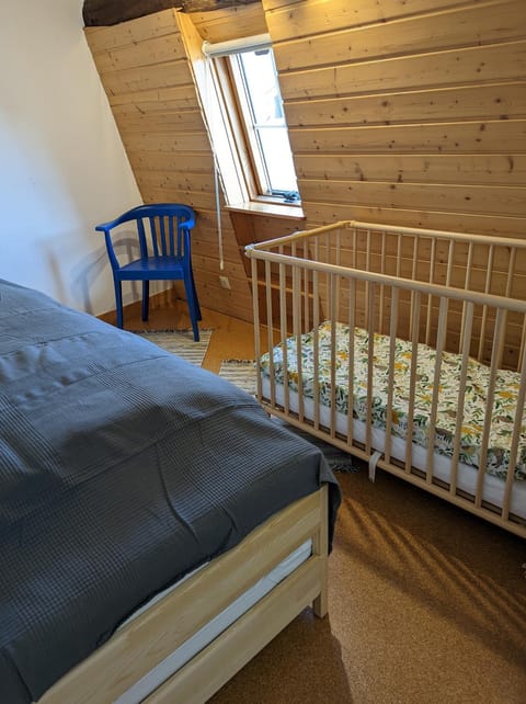 Bed, Photo of the whole room, Bedroom, cot