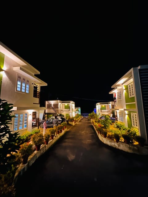 Property building, Night, Neighbourhood, Parking