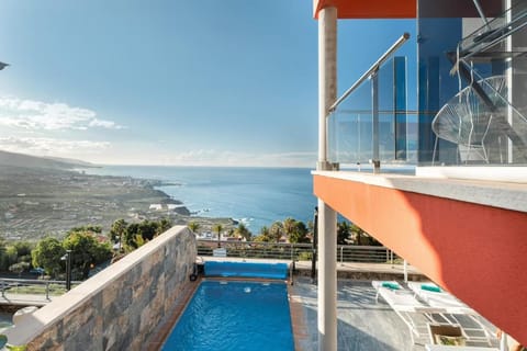 Property building, Day, Natural landscape, View (from property/room), Balcony/Terrace, Mountain view, Pool view, Sea view, Swimming pool