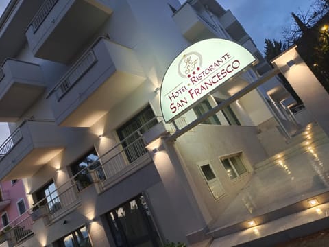 Property building, Night, Street view