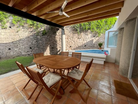 Patio, Day, Seating area, Pool view, Swimming pool