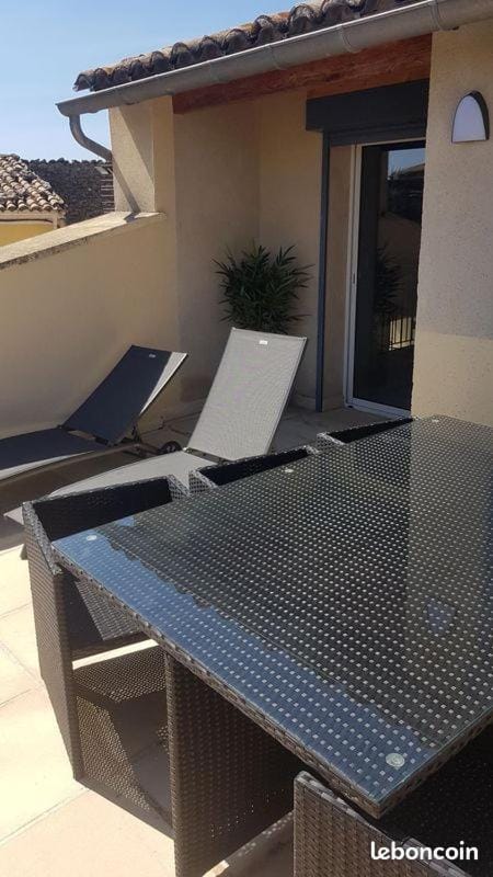 Patio, Balcony/Terrace, Dining area, sunbed