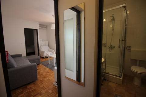 Bathroom, Living room, Seating area