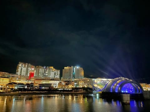 Night, Natural landscape, City view