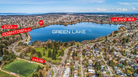 Nearby landmark, Day, Natural landscape, Bird's eye view, City view, Lake view