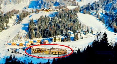 Property building, Bird's eye view, Winter