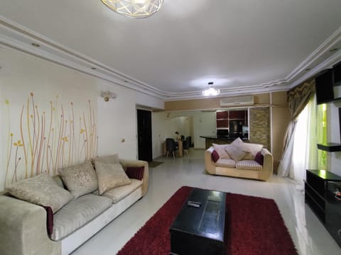 A luxury apartment in a quiet villa next to the American University Condo in New Cairo City