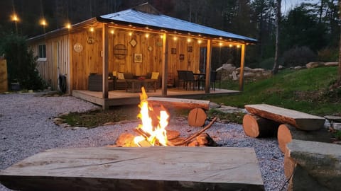 Patio, BBQ facilities, fireplace