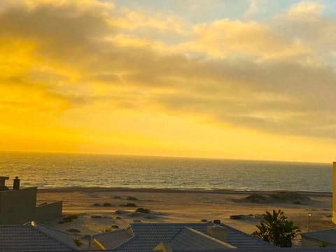 Natural landscape, Beach, Sea view, Sunset