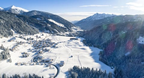 Day, Natural landscape, Bird's eye view, Winter, Skiing, Mountain view