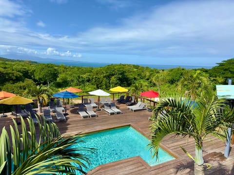 Natural landscape, Pool view, Swimming pool, sunbed