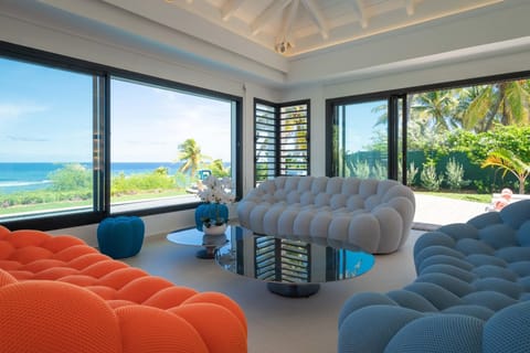 Natural landscape, Living room, Seating area, Sea view