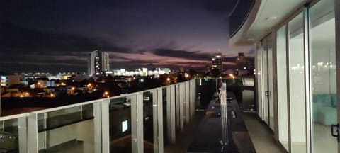 Night, View (from property/room), Balcony/Terrace, Balcony/Terrace, City view