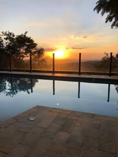 Pool view, Swimming pool, Sunset