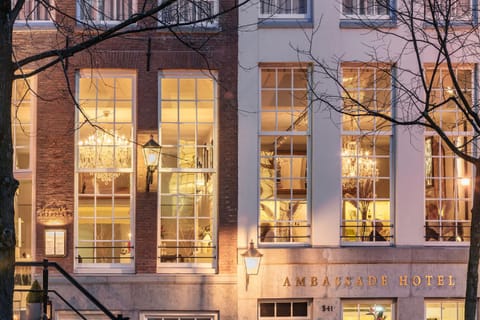 Property building, Facade/entrance, Night, Sunset