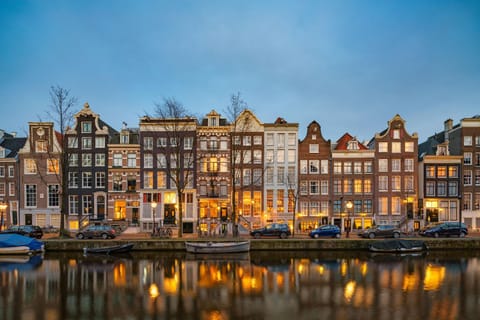 Property building, Facade/entrance, Neighbourhood, Bird's eye view, On site, Sunset