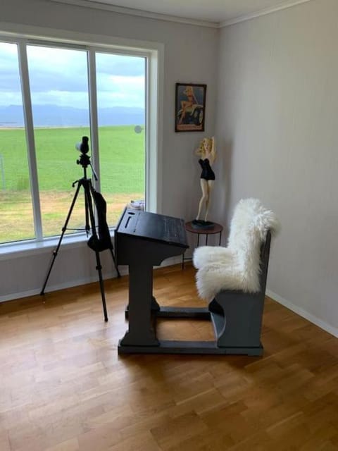 Living room, Seating area, Garden view