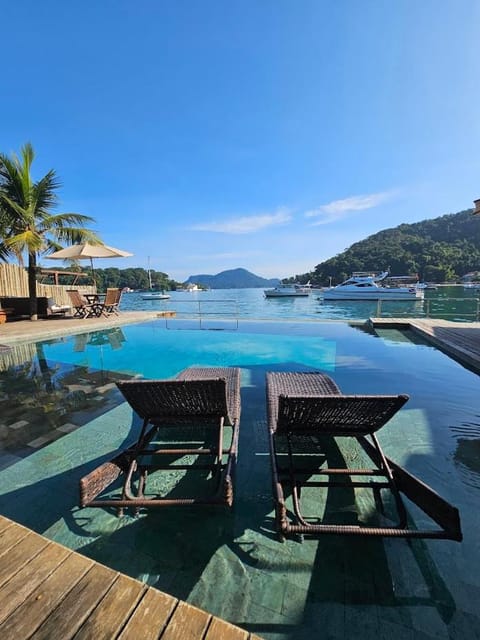 Natural landscape, Pool view, Swimming pool, sunbed