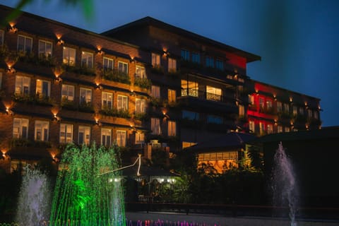 Property building, Night, Pool view