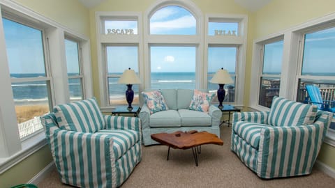 BB14, Heart Of Duck- Oceanfront, Ocean Views, Elevator, Private Beach Walkway House in Duck