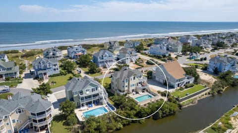 BU76, Trading Winds- Semi-Oceanfront, Private Pool, Ocean Views, Close to beach House in Corolla