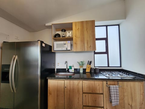 Kitchen or kitchenette, minibar