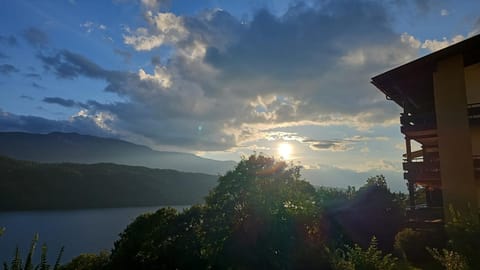 View (from property/room), Lake view, Mountain view, Sunset