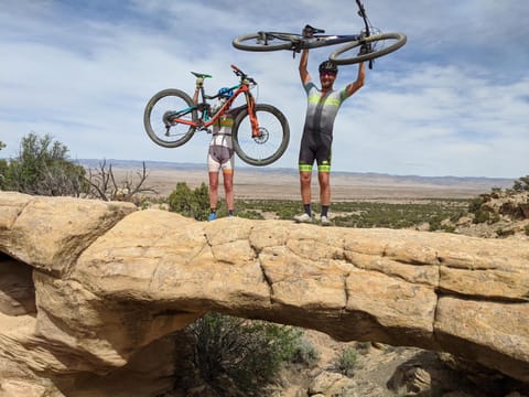 People, Natural landscape, Cycling, group of guests