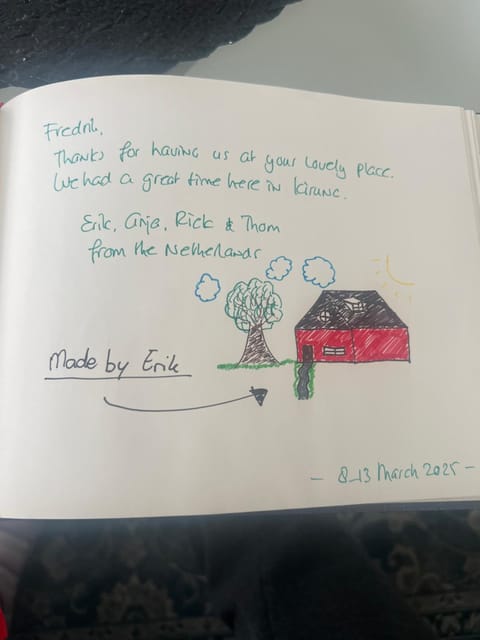 Little adorable red Villa in Norrbotten County, Sweden