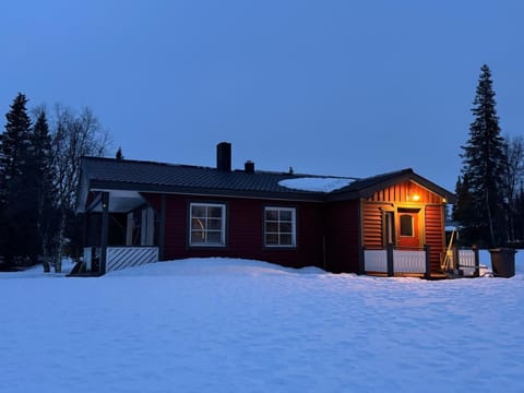 Little adorable red Villa in Norrbotten County, Sweden
