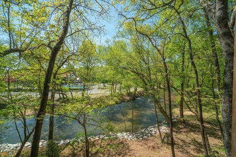 Riverfront home within walking distance of Helen Maison in Helen