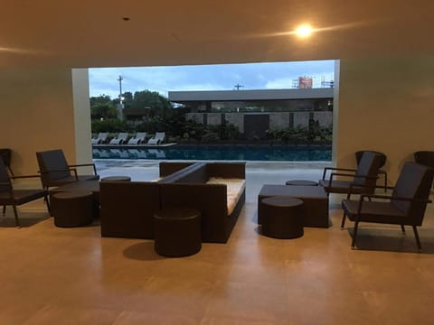 Seating area, Pool view