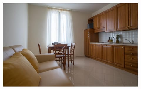 Kitchen or kitchenette, Living room, Dining area