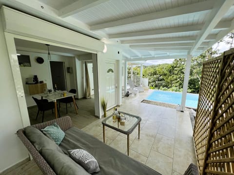 Patio, Natural landscape, View (from property/room), Living room, Dining area, Pool view, Swimming pool, kitchen