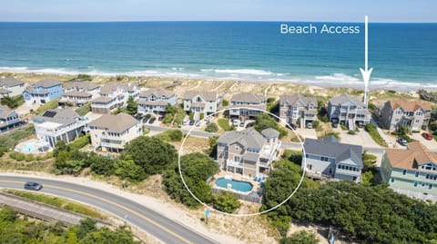 VOH5, Royal Palms- Semi-Oceanfront, 7 BRs, Priv Pool, Close to Beach, Rec Rm Haus in Corolla