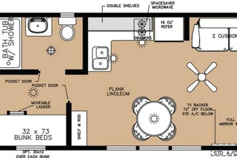 The Shooting Star Cabin #11 at Blue Spruce RV Park & Cabins House in La Plata County