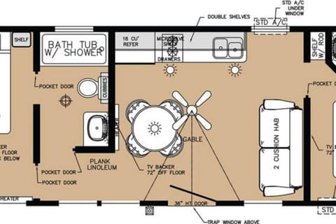 The Fox Den Cabin #14 at Blue Spruce RV Park & Cabins House in La Plata County